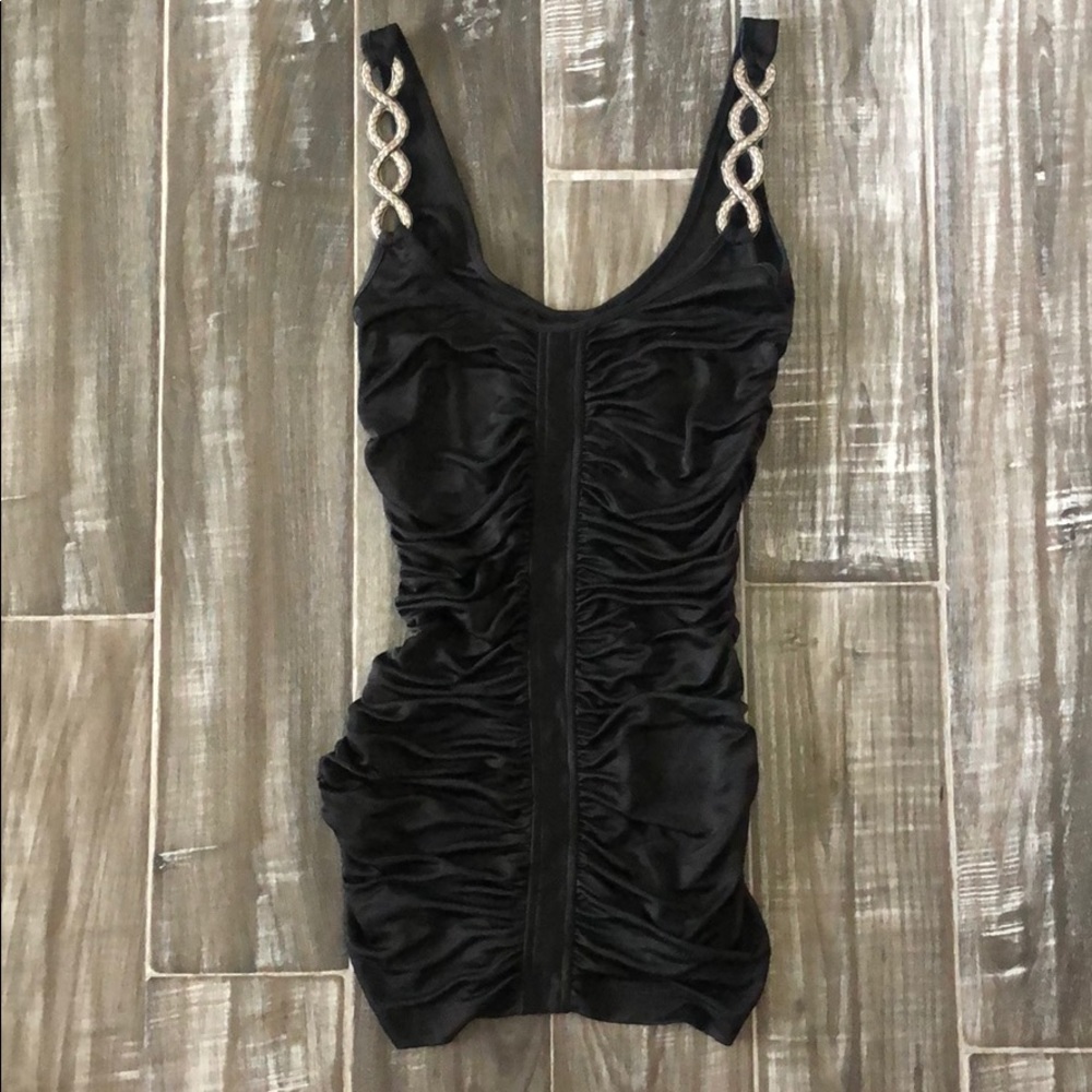 Guess silky black top, size M